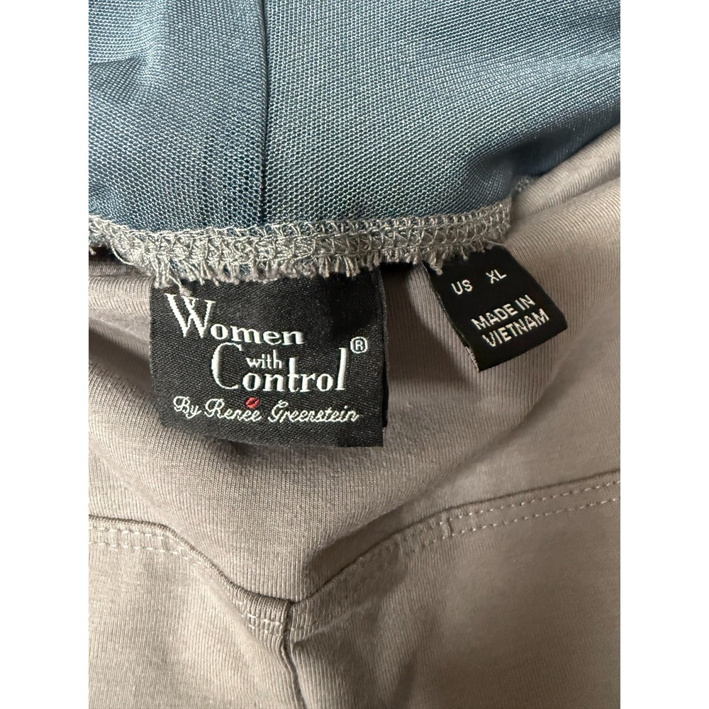 Women with Control Regular Tummy Control TUSHY LIFTER Slim Leg Pa Grey XL  #372H - Picture 3 of 4